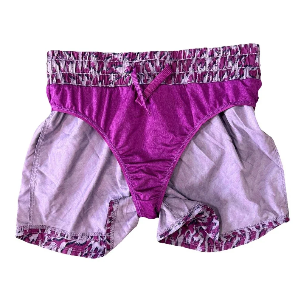 Nike One Woven High-Waisted Shorts Girls Size Medium Purple Lined Training NEW‎